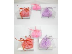 (image for) 6Pcs Lovely Heart Shaped Scented Rose Candles Wedding Favor