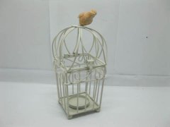 (image for) 4X Square Birdcage Candle Holder w/Bird Wedding Favor
