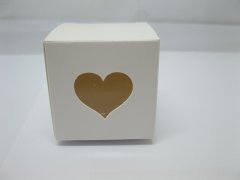 (image for) 24X Bomboniere Boxes Wedding Favor Heart Insert 5x5cm