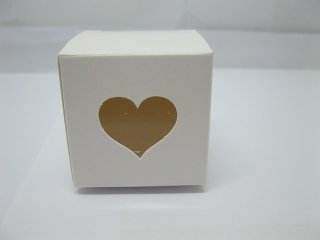 24X Bomboniere Boxes Wedding Favor Heart Insert 5x5cm (image for) 24X Bomboniere Boxes Wedding Favor Heart Insert 5x5cm