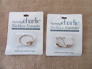 (image for) 12Pcs DIY Necklace Bracelet Extender Clasp Cord with Lobster