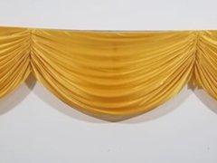 (image for) 1Pc Golden 3M Swag Drape Stage Wedding Background