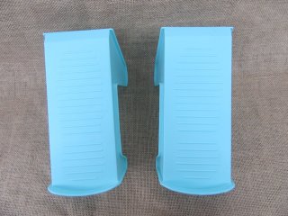 5Pairs Blue Single Shoe Shelf Display Stand Rack Holder