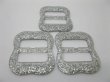 (image for) 98Pcs Sliver Oblong Buckles 30mm Wedding Favor