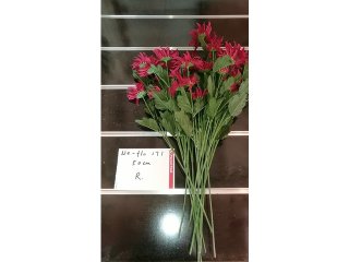 5Pcs Red Flower 50cm Long we-flo171 (image for) 5Pcs Red Flower 50cm Long we-flo171