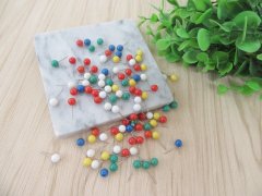 12Boxes x 100Pcs Long Ballpins Ball Pins for Craft Mixed