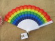 10Pcs Rainbow Folding Hand Fan Pride LGBT Fans Events Dance (image for) 10Pcs Rainbow Folding Hand Fan Pride LGBT Fans Events Dance