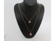 3Pcs 2-String Metal Chain Necklace Assorted with Gemstone Pendan (image for) 3Pcs 2-String Metal Chain Necklace Assorted with Gemstone Pendan