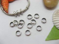 (image for) 20pcs Tibetan Silver Circle Beads European Design Yw-pa-mb32