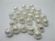 (image for) 1000 Silver Plated Filigree Spacers Bead Size 10mm