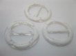 (image for) 98Pcs White Buckles 30mm Wedding Favor