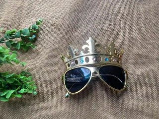 6Pcs Novelty Tiara Shape Glasses Party Favor Eyewear (image for) 6Pcs Novelty Tiara Shape Glasses Party Favor Eyewear