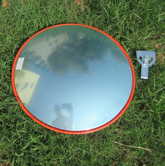 1X New Red 45cm Indoor Convex Security Safety Mirror - Click Image to Close