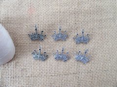 (image for) 100Pcs New Crown Beads Charms Pendants Jewellery Findings