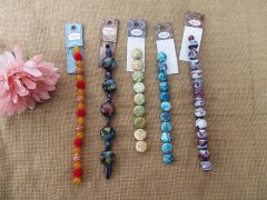 (image for) 12String Glass Chain Unfinished Bracelet Jewellery Making Assort