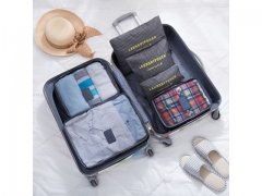 1Set 6in1 Zipper Waterproof Luggage Travel Bags Packing 1Set 6in1 Zipper Waterproof Luggage Travel Bags Packing