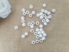 (image for) 1100Pcs White Spacer Beads Pony Beads DIY Jewellery Findings