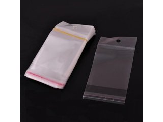 1000 Clear Self-Adhesive Seal Plastic Bags 12x6cm