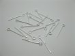 250Gram Silver Plated Eye Pins Jewelry Finding 30mm