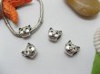 (image for) 20pcs Tibetan Silver Cat Beads European Design Yw-pa-mb58