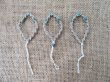(image for) 100Pcs Hemp Knitted Mobile Phone Tags Straps with Blue Beads