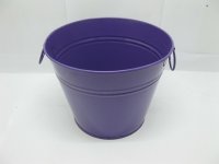 10X Purple Tin Pail Bucket w/Ring Handle for Wedding Favor 10X Purple Tin Pail Bucket w/Ring Handle for Wedding Favor
