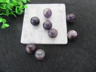 10Pcs Purple Amethyst Gemstone Crystal Sphere Ball 20mm