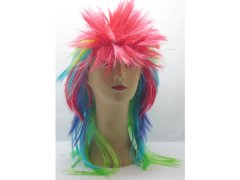 (image for) 4Pcs Multi Colored Fancy Dress Up Wigs Costume Party