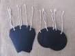 12Packs x 6Pcs Black Chalkboard Tags with Hemp Cord Assorted (image for) 12Packs x 6Pcs Black Chalkboard Tags with Hemp Cord Assorted