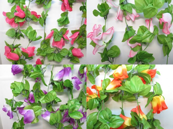 5Bags X 2Pcs Artificial Garland Flower for Decoration - Click Image to Close