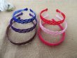 1Pc Velvet Cover on Headband Hair Band Hair Hoop 2cm (image for) 1Pc Velvet Cover on Headband Hair Band Hair Hoop 2cm