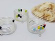(image for) 100 Bulk Glass Beaded Wrap Rings Mixed Colour