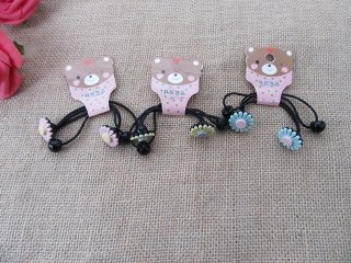 (image for) 1Packet X 2Pc New Sunflower Elastic Hair Ties Hair Band