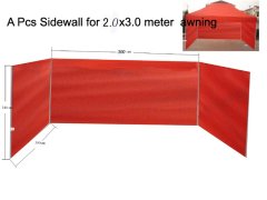 (image for) 1X Blue 3 sidewall suitable for 2x3M Marquee