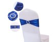 10Pcs Shiny Blue Sashes Chair Wider Bow Wedding Venue Banquet (image for) 10Pcs Shiny Blue Sashes Chair Wider Bow Wedding Venue Banquet
