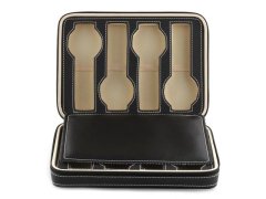 (image for) 1Pc Black Watch Storage 8 Compartment Display Case