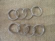 (image for) 260Pcs Nickel Plated Split Ring Split Key Chain Rings 2.5cm
