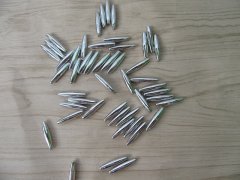 (image for) 500Pcs Silver Plated Faux Rice Beads Loose Beads 6x27mm