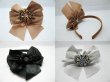 (image for) 1X New Hair Band with Attached Large Rhinestone Bowknot Mixed