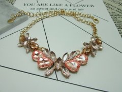 (image for) 6Pcs Fashion Stylish Butterfly Flower Necklace with Crystal