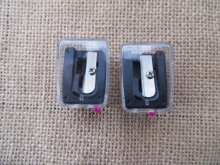 12Pcs Classic One Hole Pencil Sharpener Eyebrow Pencil Sharpener (image for) 12Pcs Classic One Hole Pencil Sharpener Eyebrow Pencil Sharpener