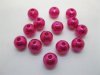 1000 Fuschia Round Simulate Pearl Loose Beads 8mm