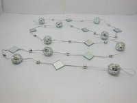 5X Disco Mirror Ball Beaded Chain Wedding Home Decoration