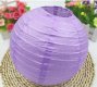 12Pcs New Plain Purple Round Paper Lantern Wedding Favor 25cm