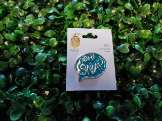 24Pcs Blue "OH SNAP" Enamel Pin Badge Rock Candy