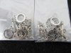 12Pkts x 5Sets Tibetan Charm Ornate Toggle Clasps Jewelry Findin 12Pkts x 5Sets Tibetan Charm Ornate Toggle Clasps Jewelry Findin