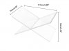 1Set Acrylic Book Holder X-Shaped Display Stand Holder for Read