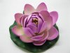 25 Floating 10.5cm Lotus Flower Ornament Wedding Decor - Purple