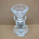 1X New Crystal Single Candle Holder 12cm High