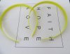 20Pcs Yellow Hairbands Hair Clips Craft for DIY 12MM